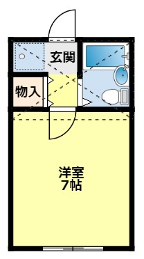 豊田市高丘新町のアパートの間取り