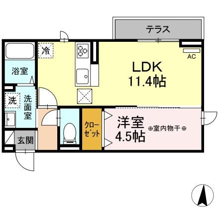 ＤーＲＯＯＭ柏木３丁目の間取り