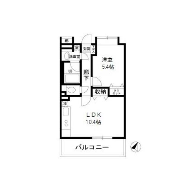 藤沢市今田のマンションの間取り