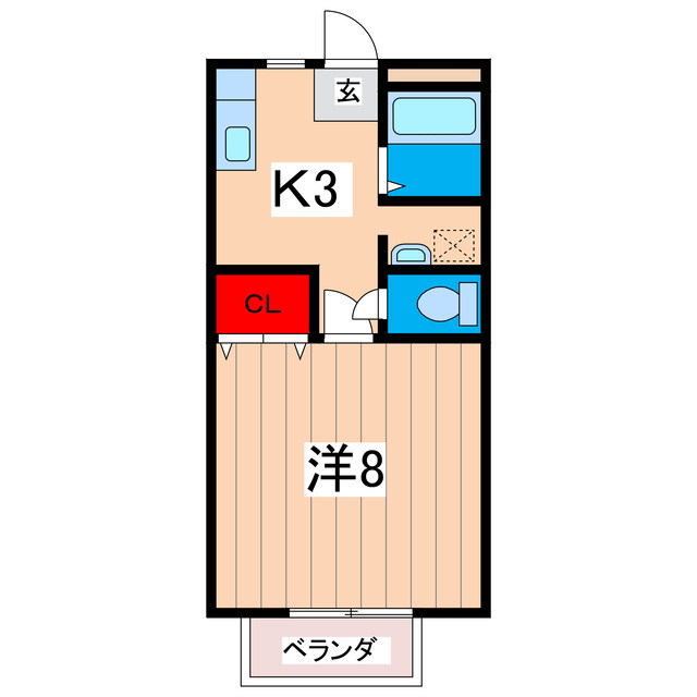 サンビレッジ本宮Ｂの間取り