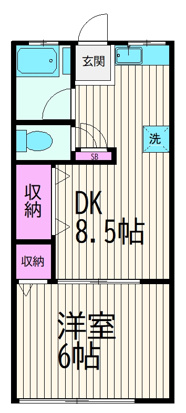 神明富士美ハイツの間取り