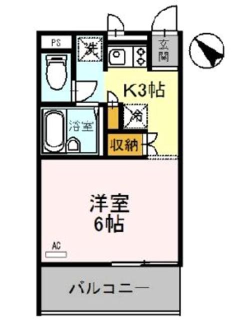 泉大津市旭町のアパートの間取り