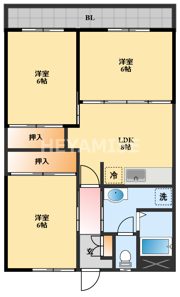 シティハイツ松浦の間取り