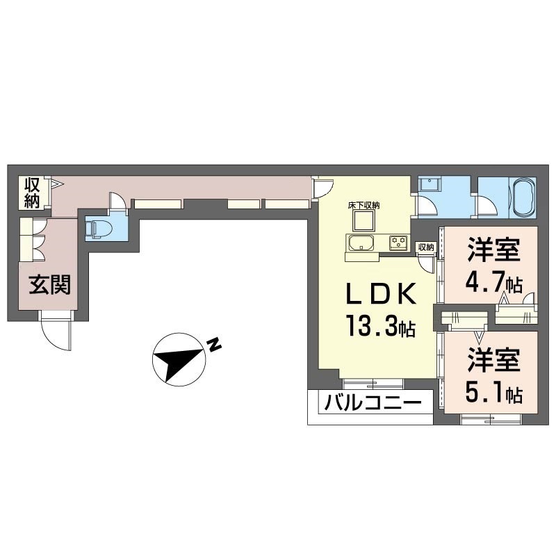 エルベ グランデュールの間取り