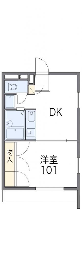 我孫子市南新木のアパートの間取り