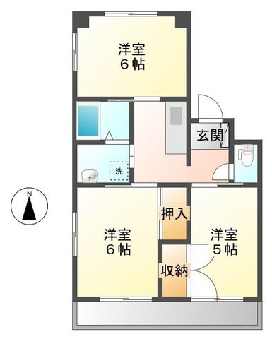 メゾンオカニワの間取り