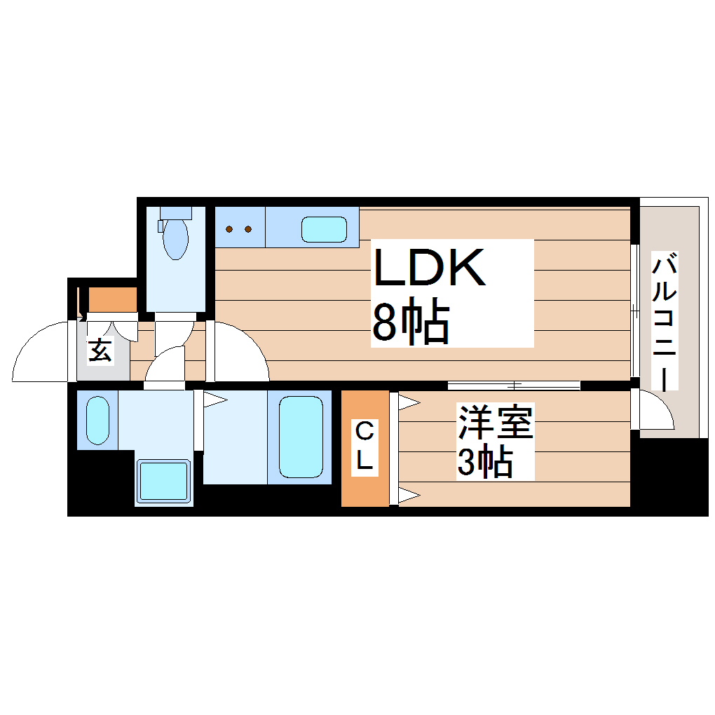 【サンライズ支倉町の間取り】