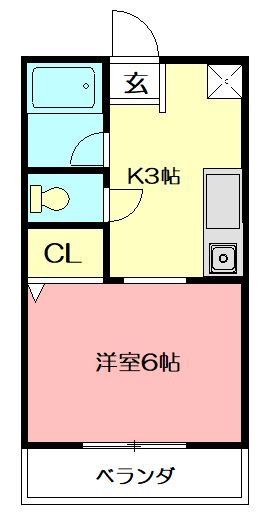 【横浜市戸塚区上矢部町のアパートの間取り】