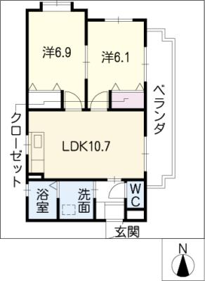 グレイスＭＡＫＩの間取り