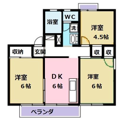 グリンビューわかぞのの間取り