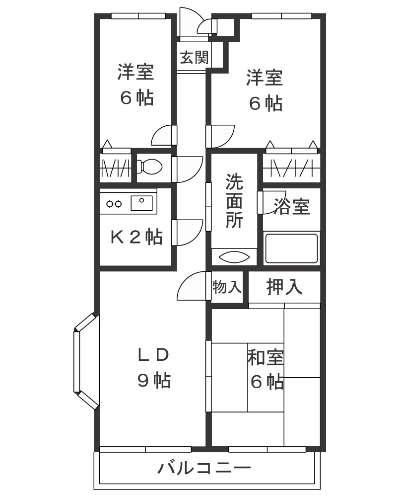 プレミール辰喜の間取り