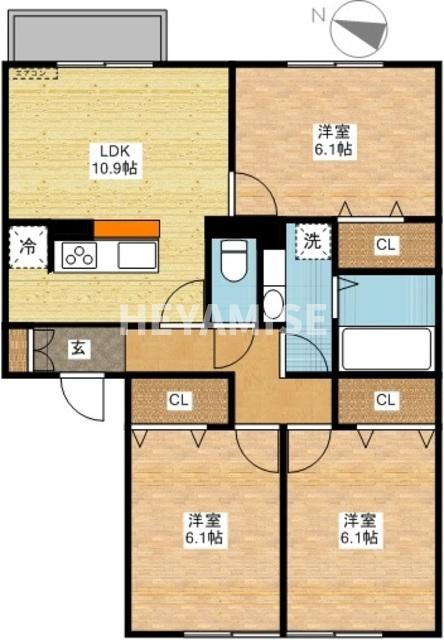 【ウィット深堀の間取り】