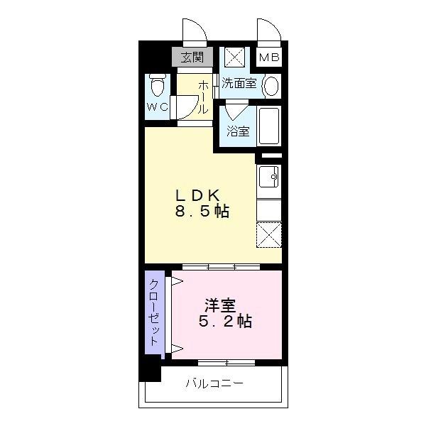 シティーコート堺駅前の間取り