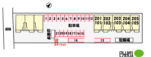 【近江八幡市江頭町のアパートのその他共有部分】