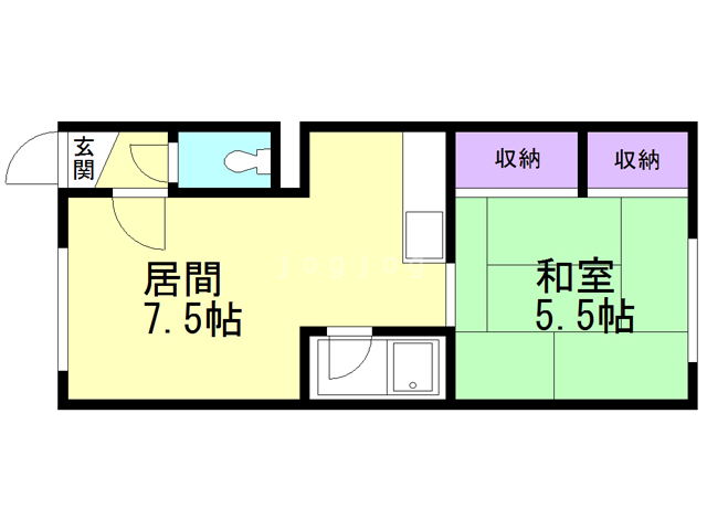 豊岡８・２ハイツの間取り