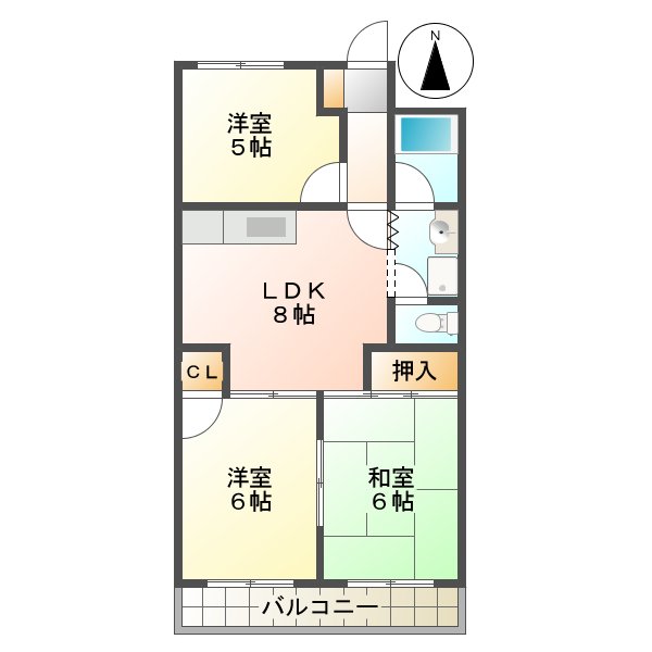 アベニュー長嶋の間取り