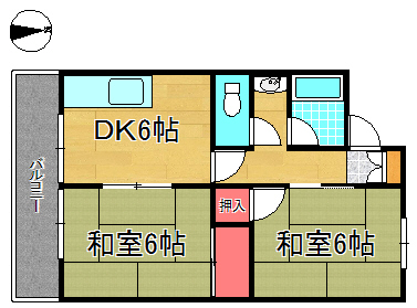 サンパレス越谷の間取り