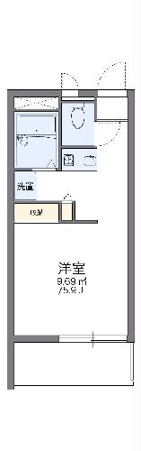 レオパレスエスパシオ２１Ａの間取り