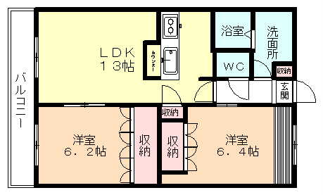 Ｍｔ．Ｖｉｅｗ大久保の間取り