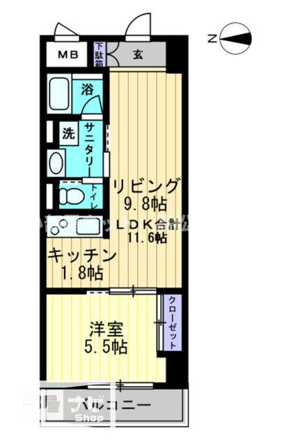 アルファレガロ中央町の間取り