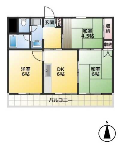 練馬区豊玉北のマンションの間取り