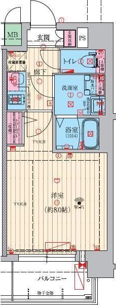 吹田市内本町のマンションの間取り