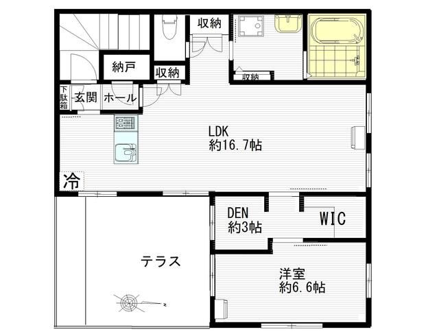 板橋区板橋のマンションの間取り