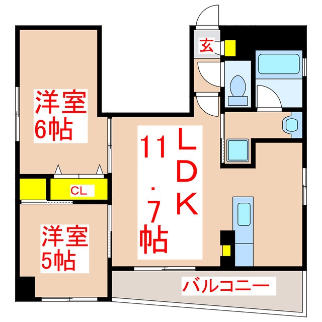 さくらヒルズ天公前の間取り