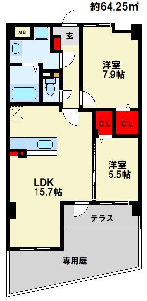 Espace chic IIの間取り