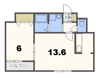 ＣＨＥＺ－ｓｏｉ　ｏｕｅｓｔ（シェソワウエスト）の間取り