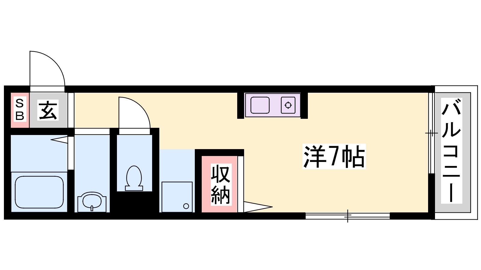 加古川市加古川町粟津のアパートの間取り