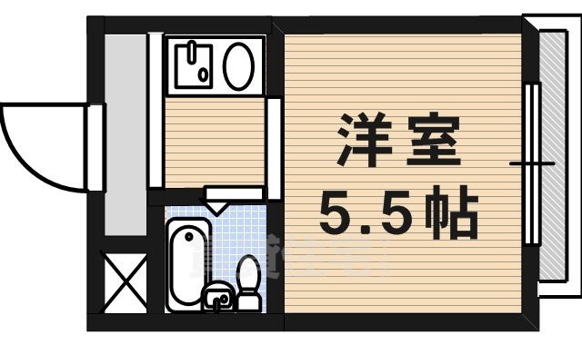 京都市伏見区淀池上町のマンションの間取り