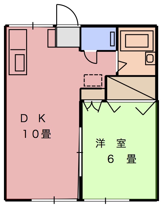 才信コーポ　Cの間取り