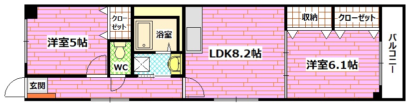 安芸郡坂町坂東のマンションの間取り