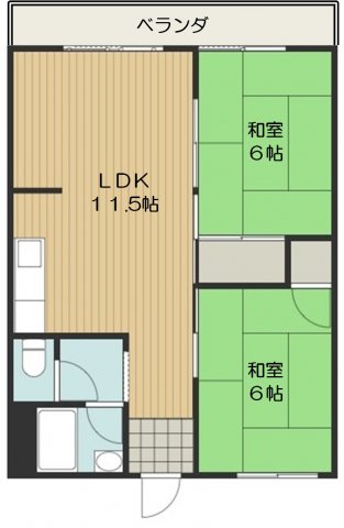 スカイハイツタカラの間取り