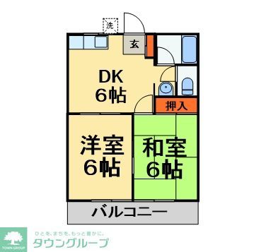 流山市大字東深井のアパートの間取り