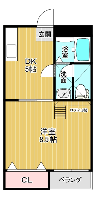 フラットヤードの間取り