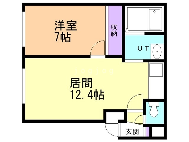 札幌市白石区中央一条のマンションの間取り