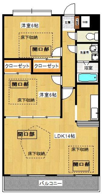 アーク・ルネス石丸の間取り