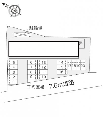 【レオパレスプロスペラーＫＯＫＡＤＯの駐車場】