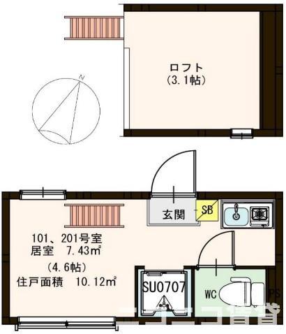 プレジールの間取り