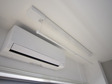 その他設備　エアコン・室内物干し