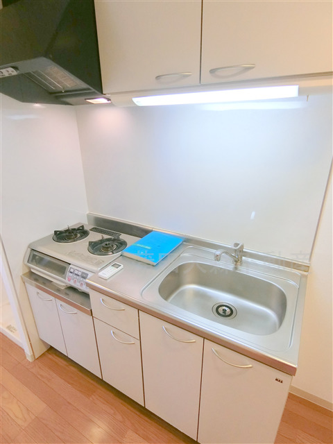 キッチン　少しまな板が置ける調理スペースのある大きめなキッチン