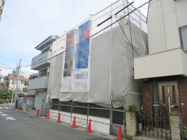 建物外観　建築中