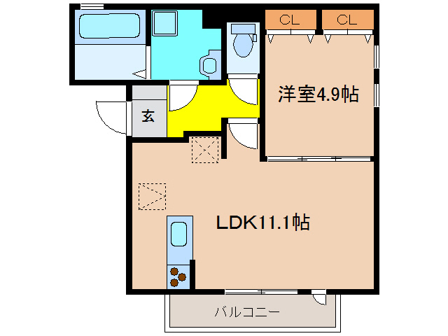フレアコートの間取り写真