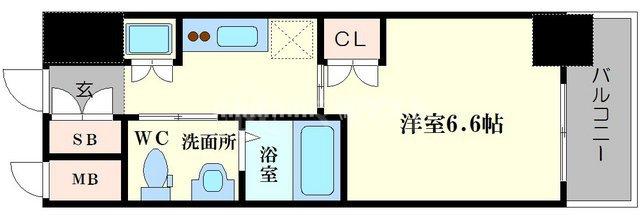 エイペックス南堀江の間取り写真