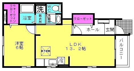 シャン・ド・フルールIの間取り写真
