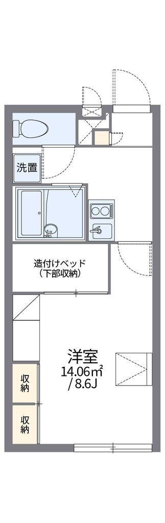 レオパレス本牧満坂の間取り写真
