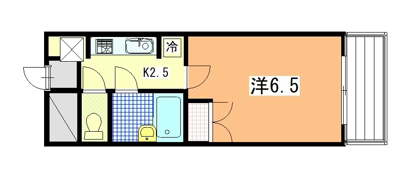 Kハイツ小松島の間取り写真