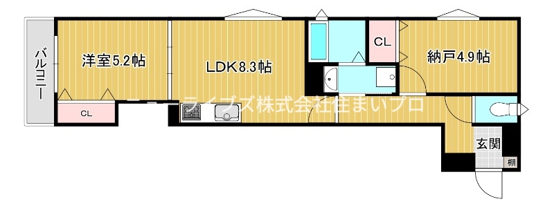 フォレストクリエオーレ上島町弐番館の間取り写真